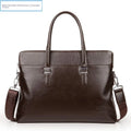 Briefcase men's genuine leather business men's bag handbag single shoulder large capacity casual cowhide crossbody computer bag
