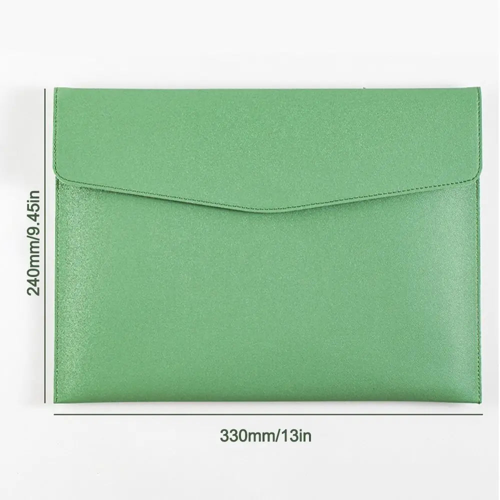 Leather Document Bag A4 Envelope Document Holder Quality Briefcase Data Contract Bill File Bag Document Organizer Storage Bag