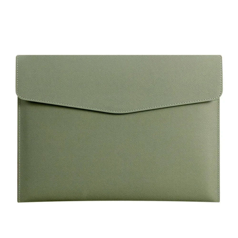 Leather Document Bag A4 Envelope Document Holder Quality Briefcase Data Contract Bill File Bag Document Organizer Storage Bag