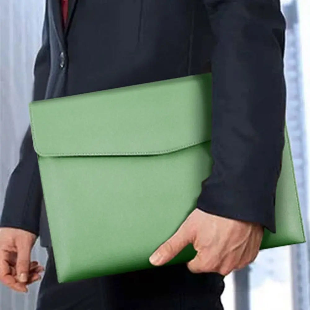 Leather Document Bag A4 Envelope Document Holder Quality Briefcase Data Contract Bill File Bag Document Organizer Storage Bag