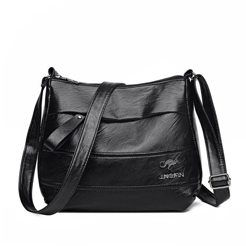 Elegant Leather One Shoulder Handbag Shopping Bag 2024 New Women's Fashion Handbag Sheepskin grain Beautiful Lady Crossbody Bag