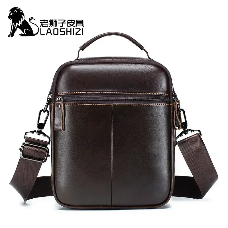 New Handbag Men's Bag Genuine Leather Shoulder Bag Husband luxury design messenger bag crossbody bags for men