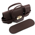 Handcraft Knitting Bag Accessories Set DIY Handmade Tote Bags PU Leather Knitted Crochet Bag Sewing Accessory Coffee Black
