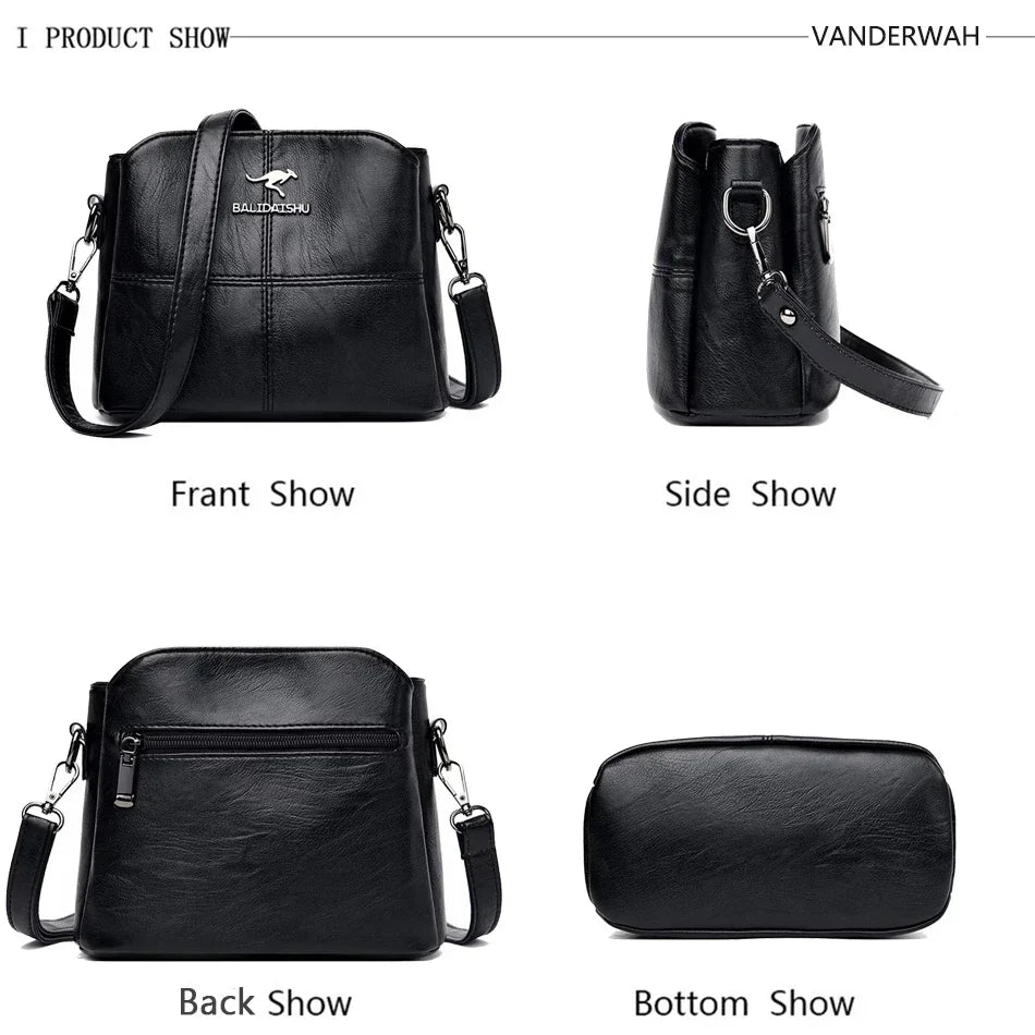 Women Embroidery Tote Bag High Quality Leather Ladies Handbags Women Shoulder Bag Small Crossbody Bags For Women Sac a Main