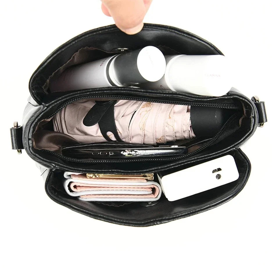Women Embroidery Tote Bag High Quality Leather Ladies Handbags Women Shoulder Bag Small Crossbody Bags For Women Sac a Main