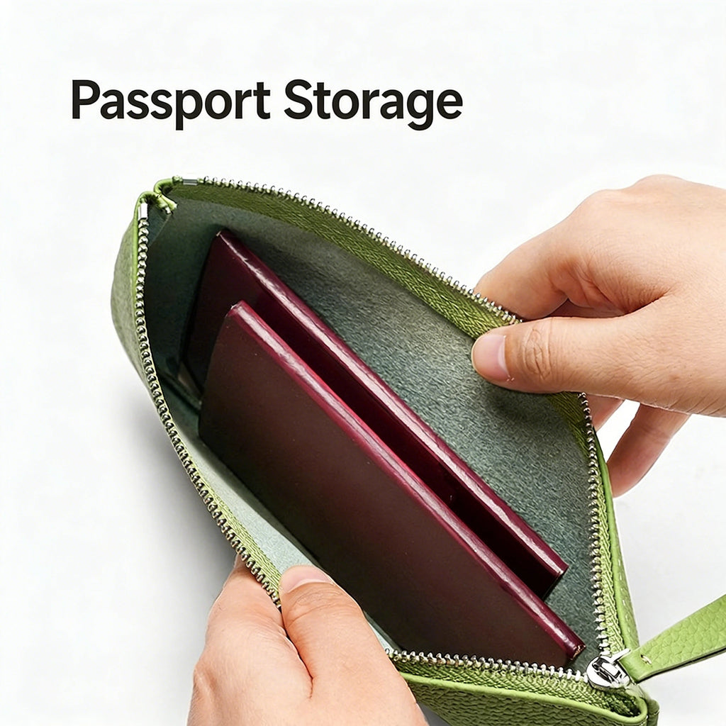 Leather Pocket Cosmetic Bag,Suitable for Wallets,Coin Purses,Lipsticks,Cosmetic,Travel Organizer Bag,High Quality and Portable.