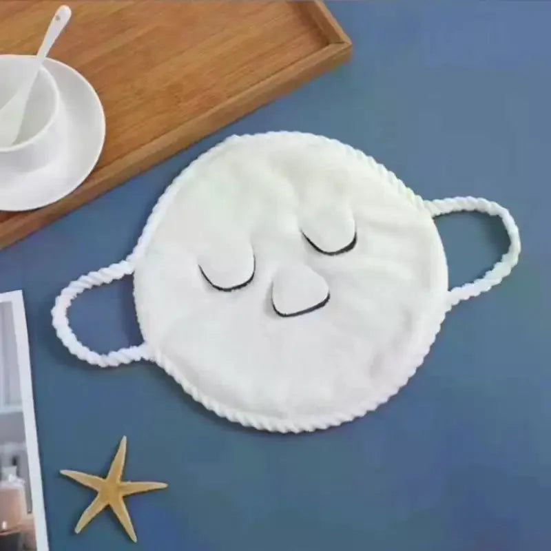 Reusable Hot And Cold Compress Face Masks Towel Moisturizing Facial Steamer Soft Gentle For Skin Care