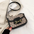 Ladies Genuine Leather Saddle Bag Classic Designer Paris Popular Single Shoulder Bag for Women Casual Vintage Trendy Handbag