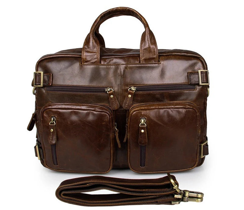 High Class Genuine Leather Messenger bag Men Leather shoulder Bag Business Briefcase Laptop Crossbody Bag Sling Tote Handbag